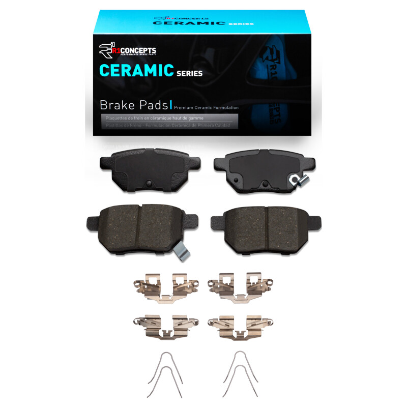Lexus CT200H Brake Pads - Rear - R1 Concepts - R1 Ceramic Pads & Hardware Kit - `08-`24